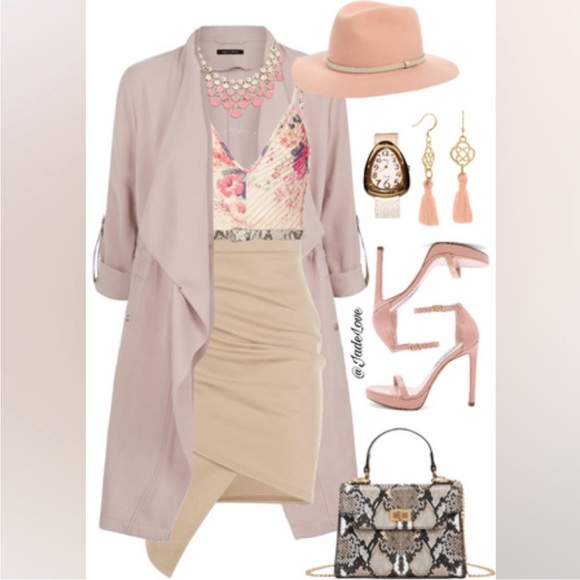 Zara| Waterfall Duster Jacket Size Medium - Picture 9 of 12